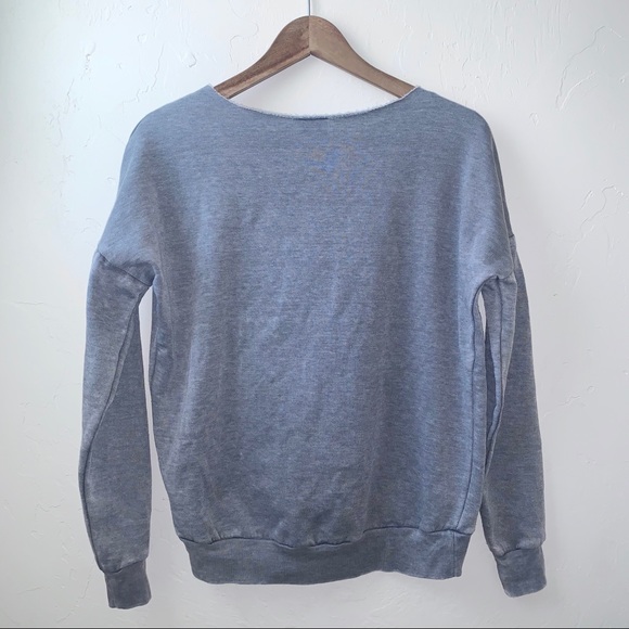 Yes Way Rose graphic pullover sweatshirt gray XS - Picture 5 of 7